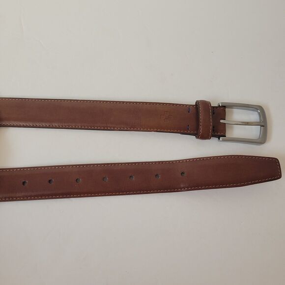 Vince Camuto Leather Brown Classic Size 32 Mens Belt - Picture 8 of 10